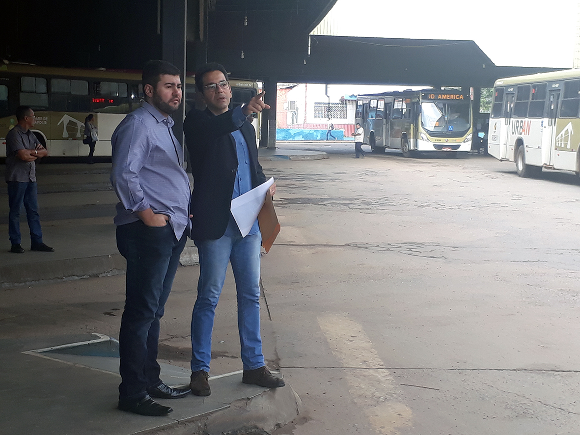 Amilton Filho retorna ao Terminal Urbano e pede à CMTT providências para garantir segurança aos usuários