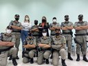 Andreia Rezende e Cleide Hilário recebem homenagem da Patrulha Maria da Penha Andreia Rezende e Cleide Hilário recebem homenagem da Patrulha Maria da Penha