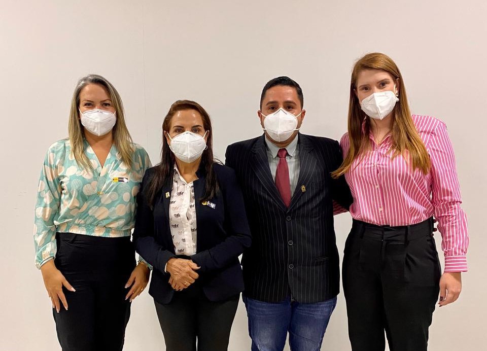 Andreia Rezende recebe vereadores da Mesa Diretora de Abadiânia