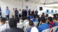 Após anos de espera, moradores do Calixtolândia comemoram construção da Escola Salvador Santos 