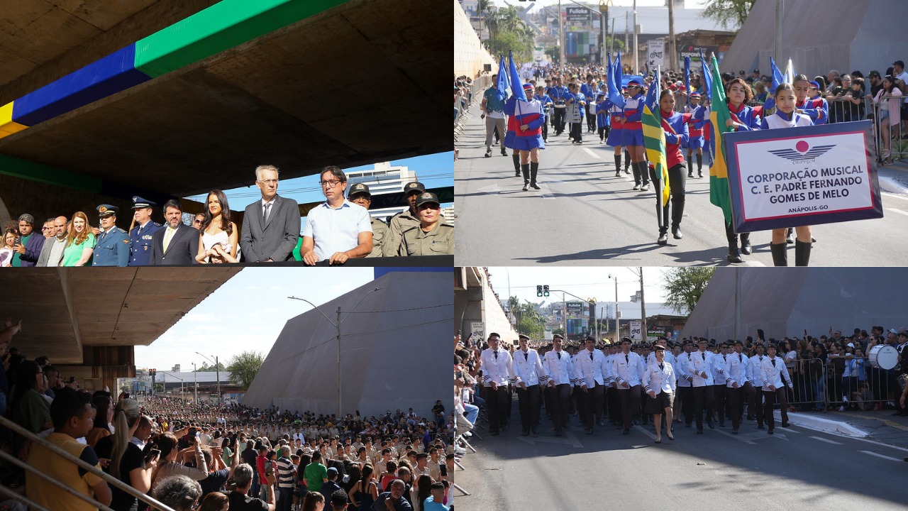 Autoridades em Anápolis celebram a Independência e destacam simbolismo da data em desfile cívico-militar