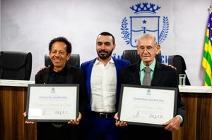 Câmara concede título de cidadania anapolina a João Batista Filho e a Eurípedes Ferreira da Silva