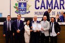 Câmara concede título de cidadania anapolina ao ex-vereador Pastor Elias Ferreira Câmara concede título de cidadania anapolina ao ex-vereador Pastor Elias Ferreira