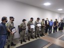 Câmara entrega moções de aplauso a policiais por ato de bravura e redução da criminalidade Câmara entrega moções de aplauso a policiais por ato de bravura e redução da criminalidade