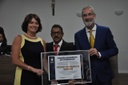 Câmara entrega Título de Cidadão Benemérito da Comunidade ao ex-prefeito Pedro Sahium Câmara entrega Título de Cidadão Benemérito da Comunidade ao ex-prefeito Pedro Sahium