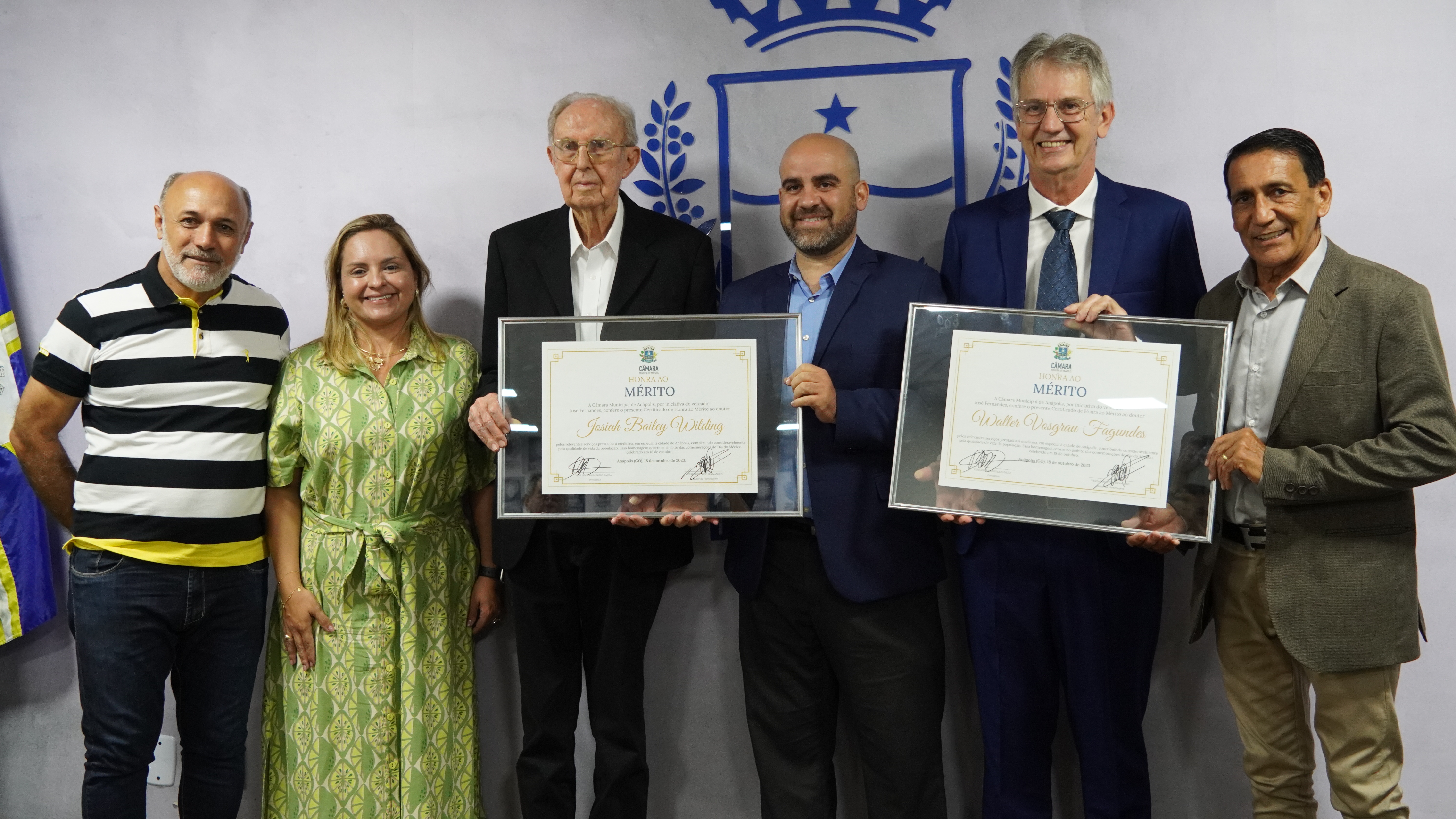 Câmara presta homenagem a Josiah Wilding e Walter Vosgrau em alusão ao Dia do Médico