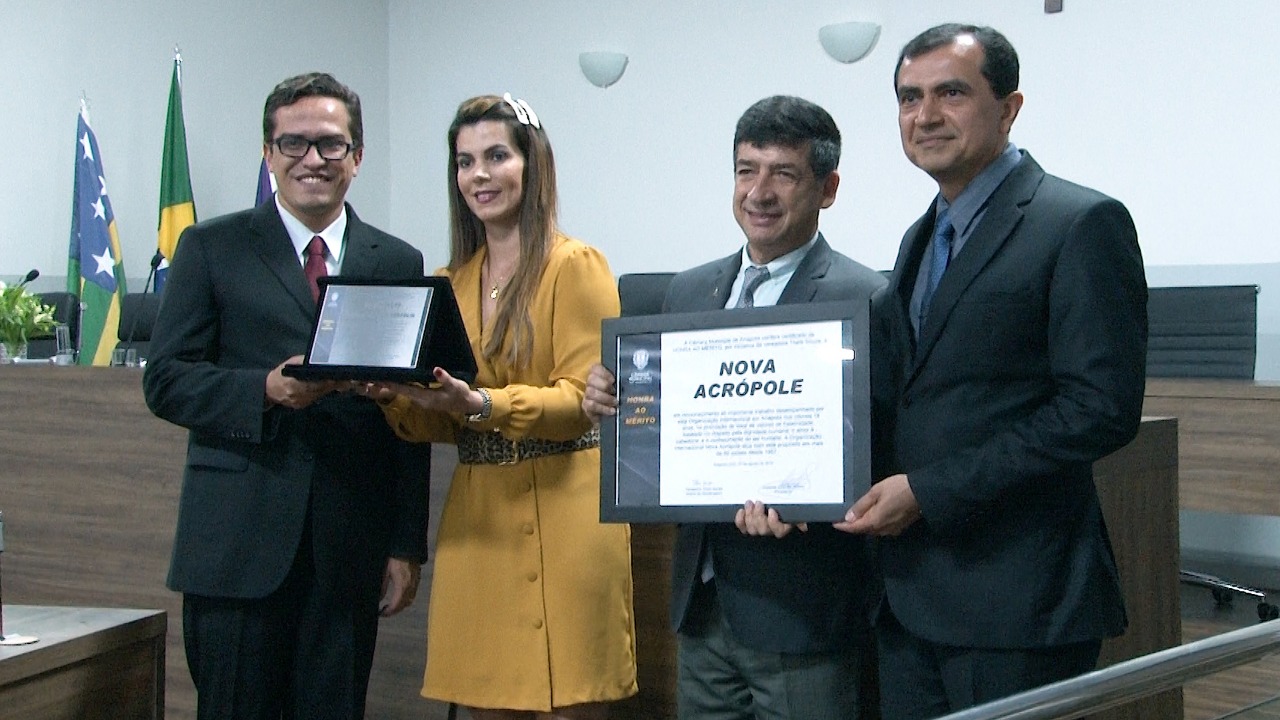 Câmara realiza homenagem à Organização Internacional Nova Acrópole em Anápolis