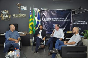 Câmara recebe visita do pré-candidato a prefeito de Anápolis Antônio Gomide, do Partido dos Trabalhadores 