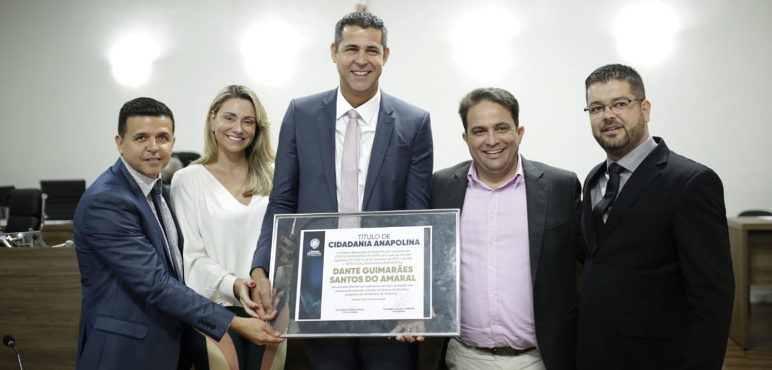 Campeão olímpico Dante do Amaral recebe título de cidadania anapolina