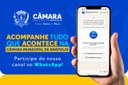 Canal da Câmara de Anápolis no WhatsApp garante notícia de credibilidade no celular