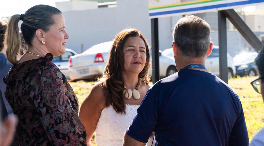 Capitã Elizete participa de lançamento da obra de Escola Padrão Século XXI no Residencial Flor do Cerrado
