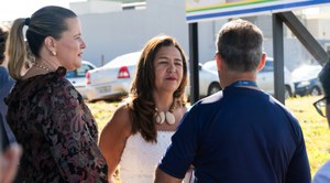 Capitã Elizete participa de lançamento da obra de Escola Padrão Século XXI no Residencial Flor do Cerrado