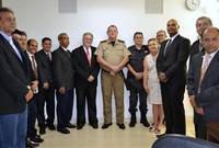 Comandante do 3º CRPM e delegado da Polícia Civil participam de sessão