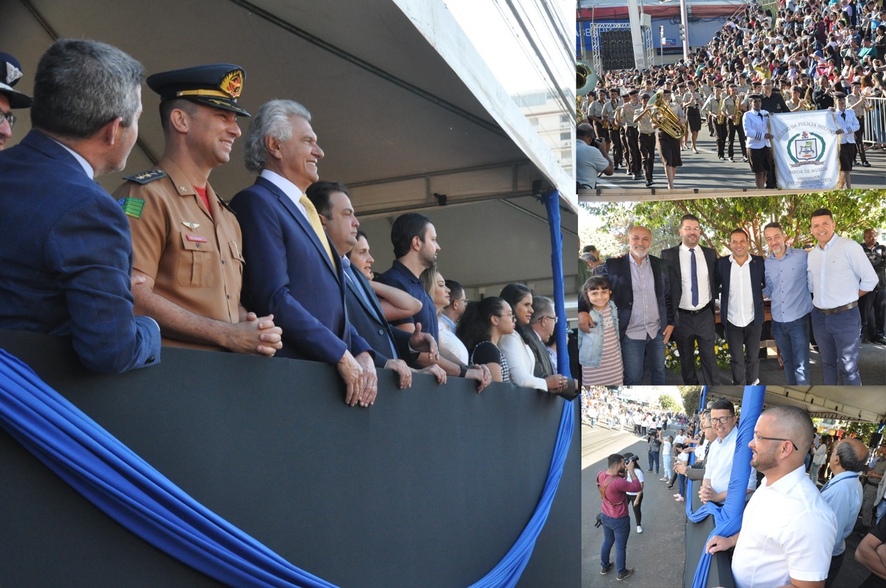 Desfile cívico-militar marca comemorações dos 115 anos de Anápolis