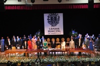 Em ato com presença restrita Câmara dá posse a vereadores, prefeito e vice, e elege Mesa Diretora