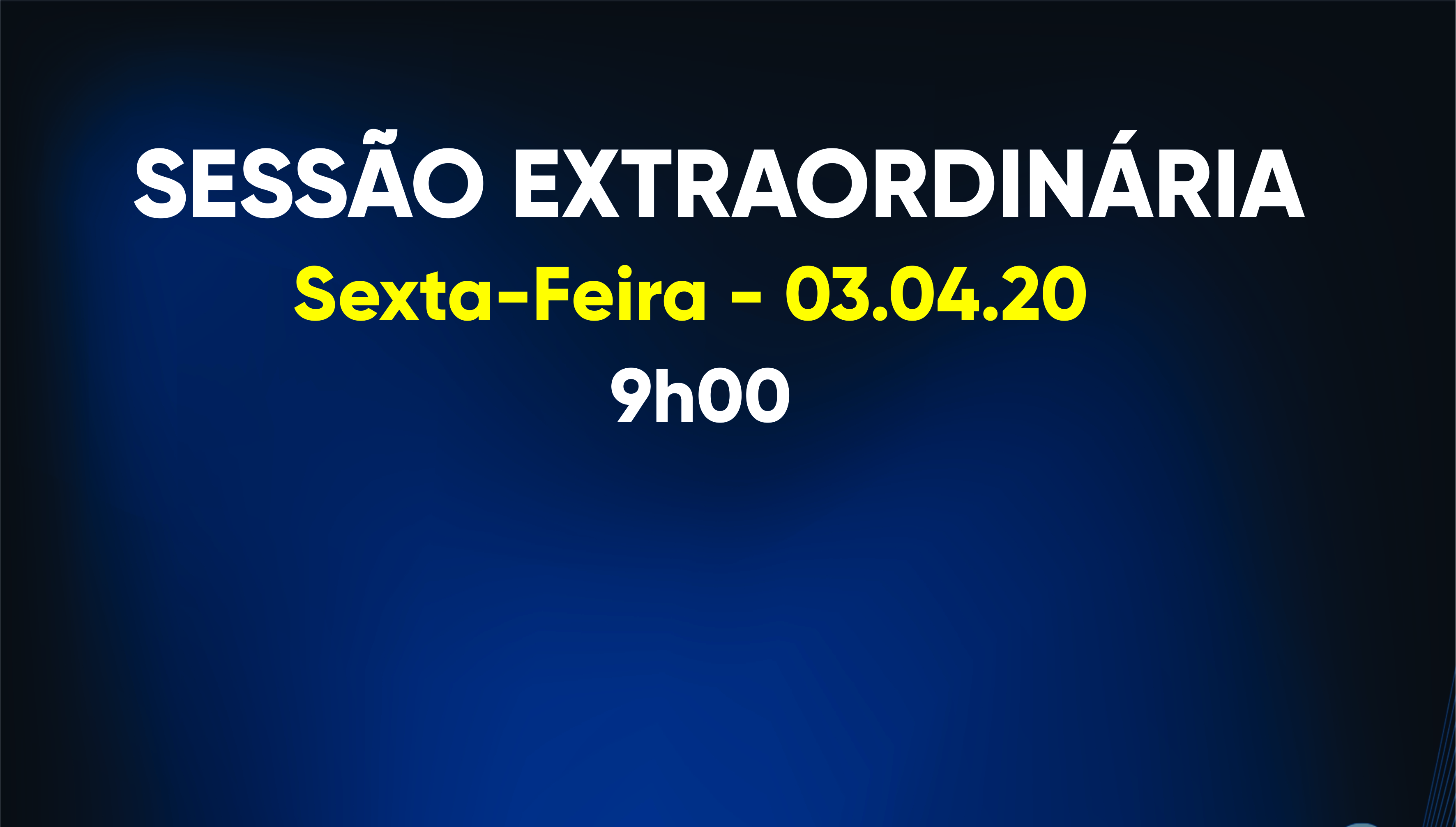 Em pauta declaração de estado de Calamidade Pública e outros quatro projetos