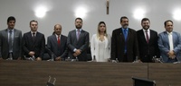 Em posse da Mesa Diretora, presidente Leandro frisa que Legislativo é “esteio da democracia”