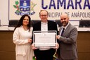 Empresário Márcio Tiecher recebe título de cidadania anapolina