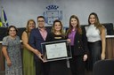 Gabriela Vitorino de Sousa recebe título de cidadania anapolina