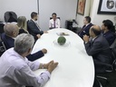 Integrantes da Mesa Diretora visitam Joaquim Alves de Castro Neto, presidente do TCM