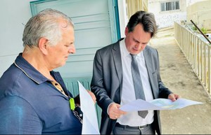 Jean Carlos acompanha início das obras de reforma e ampliação do CMEI Arnaldo Steckelberg