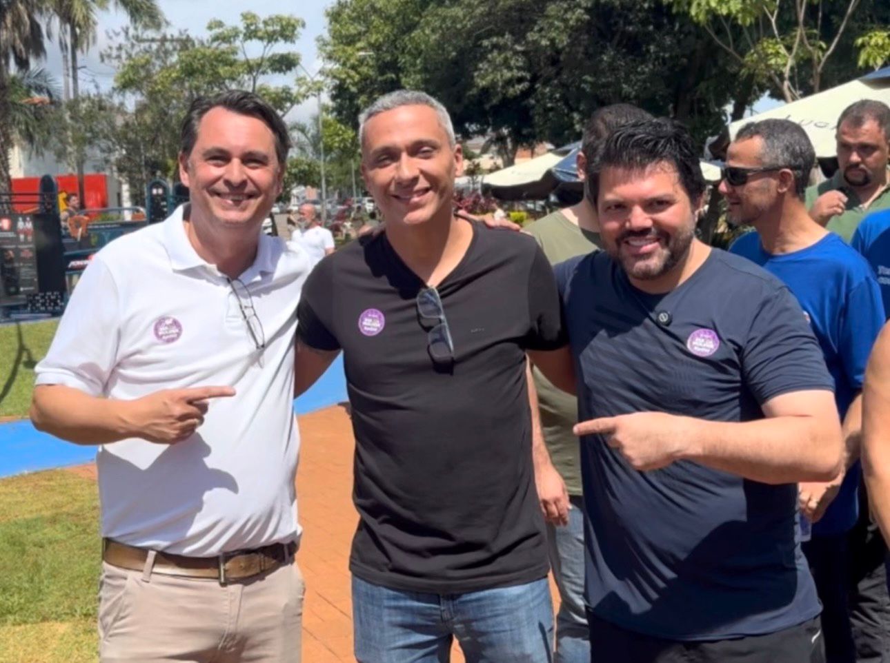 Jean Carlos participa da reinauguração do Parque Ipiranga e reforça parceria com Márcio Corrêa e Gustavo Gayer em benefício de Anápolis