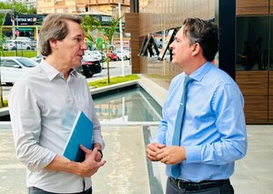 Jean Carlos se reúne com presidente da Saneago para viabilizar obras de saneamento básico nos bairros da região da Bacia do Córrego Catingueiro