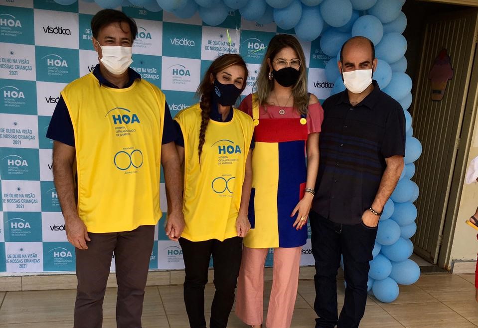 José Fernandes participa de ação do Hospital Oftalmológico de Anápolis em benefício de crianças do Jardim Esperança Industrial