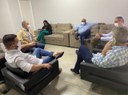 Presidente Leandro conversa com médicos sobre parceria entre Município e HEG para cirurgias cardiovasculares Presidente Leandro conversa com médicos sobre parceria entre Município e HEG para cirurgias cardiovasculares