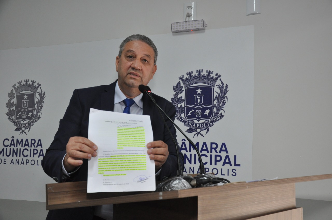 Pastor Elias pede apoio a políticos goianos para aumentar leitos de Covid-19 no Hospital de Urgências