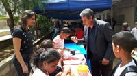 Pastor Elias visita 4º feira de Matemática em CEI do Jardim Esperança