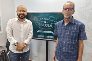 Podcast comandado pelo Professor Marcos 'No Chão da Escola' começa a ser gravado com histórias inspiradoras de educadores