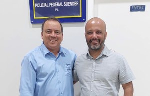 Policial Federal Suender e Major Vitor Hugo se reúnem em Anápolis
