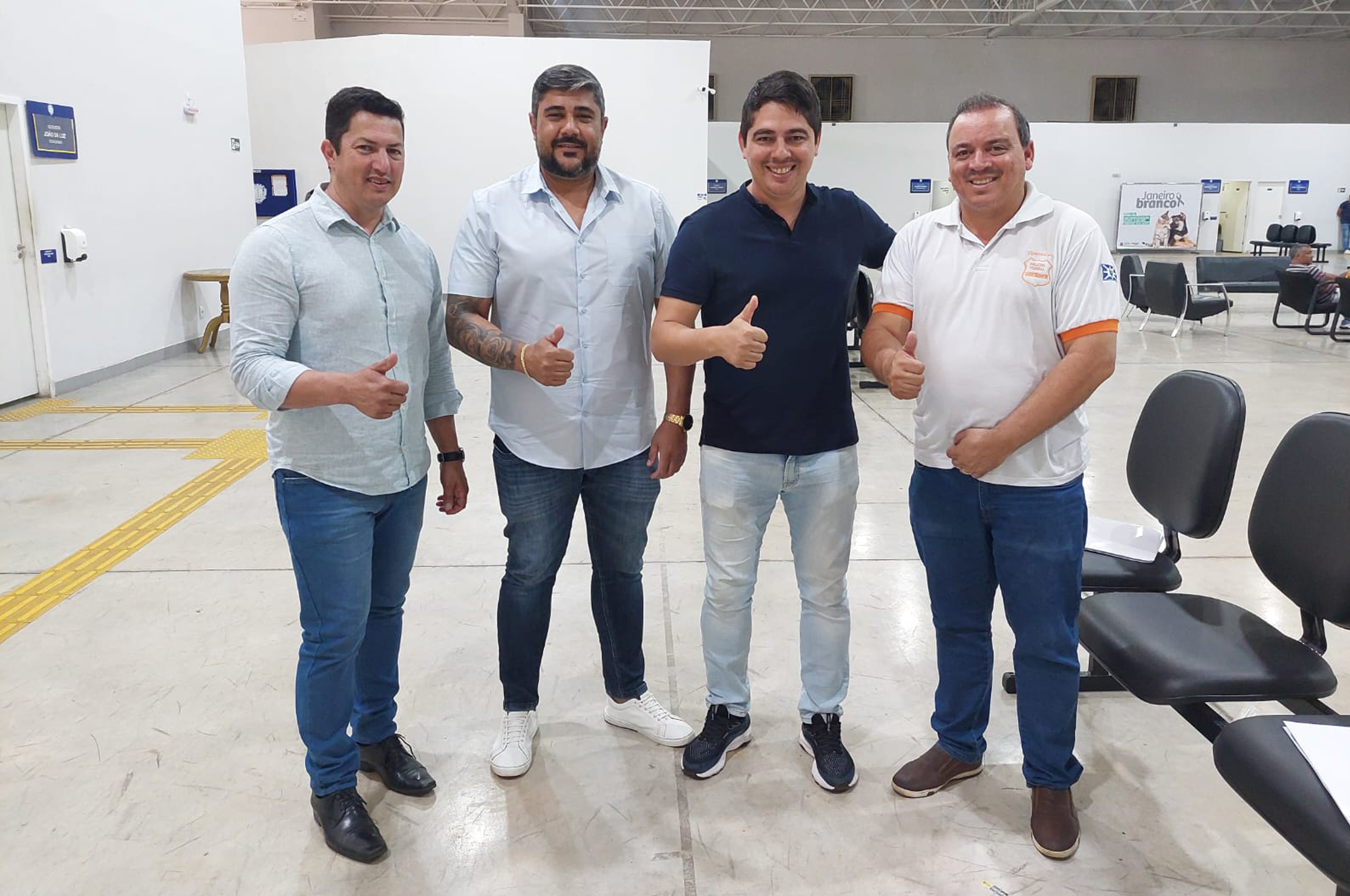 Policial Federal Suender recebe vereadores de Abadiânia e Alexânia