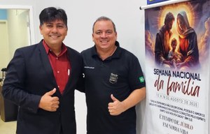 Policial Federal Suender recebe vice-coordenador do Secretariado Diocesano do movimento de Cursilhos de Cristandade