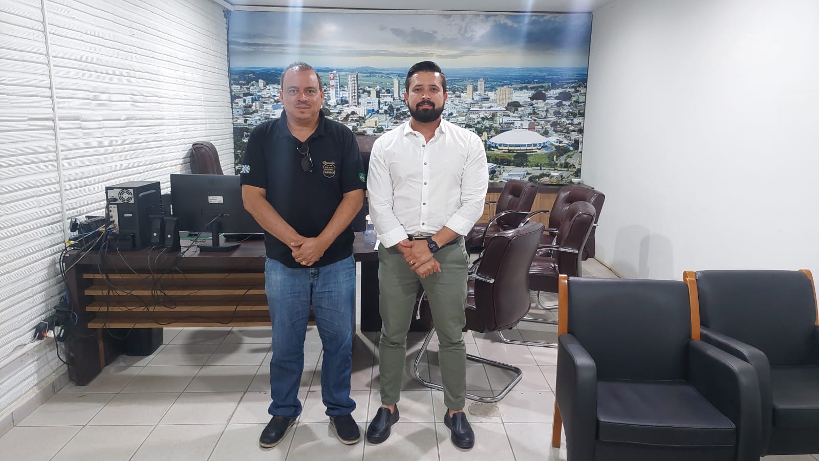 Policial Federal Suender se reúne com o presidente da CMTT
