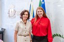 Presidente Andreia Rezende recebe Onaide Santillo e discute projetos em defesa da saúde da mulher