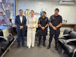 Presidente da Câmara de Anápolis recebe novo comando da CPE e reforça parceria pela segurança pública