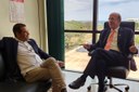 Presidente Domingos tem reunião em Brasília com o deputado federal Rubens Otoni