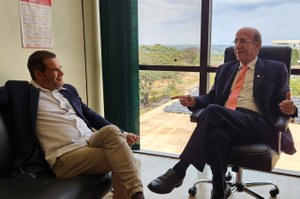 Presidente Domingos tem reunião em Brasília com o deputado federal Rubens Otoni