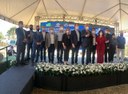 Presidente Leandro e vereador Reamilton acompanham inauguração da ETA Compacta Presidente Leandro e vereador Reamilton acompanham inauguração da ETA Compacta