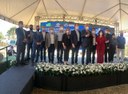 Presidente Leandro e vereador Reamilton acompanham inauguração da ETA Compacta