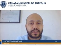 Professor Marcos apresenta projetos de saúde e de tecnologia para escolas municipais