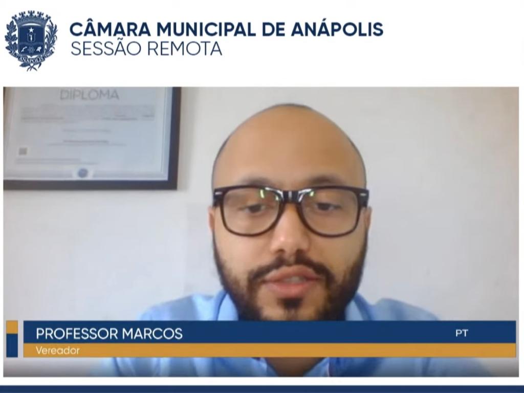 Professor Marcos defende três projetos de sua autoria que já tramitam na Câmara