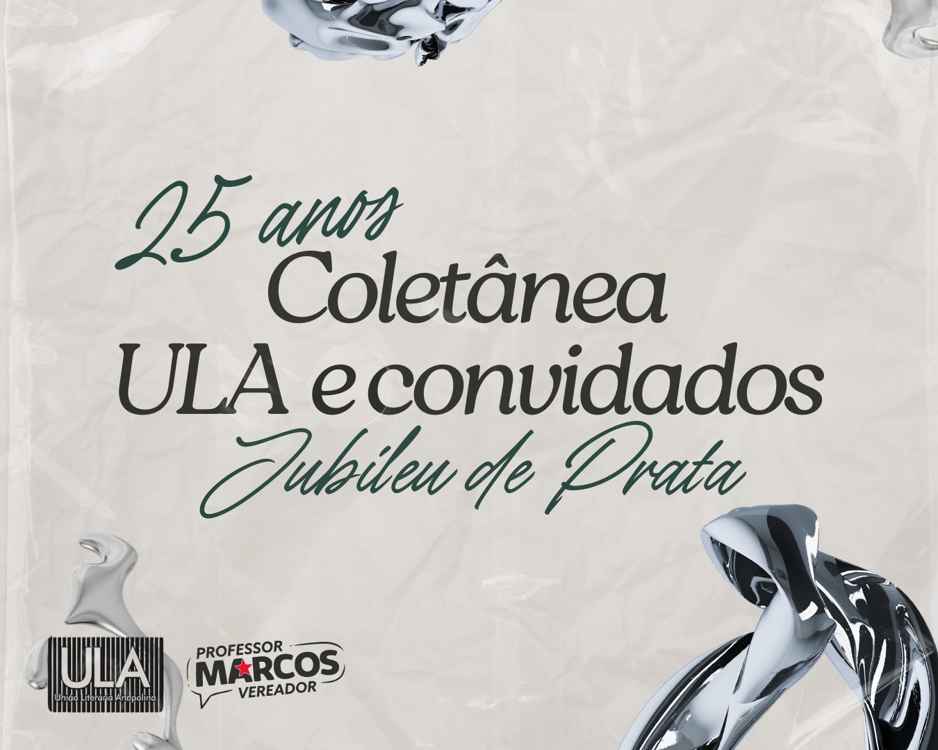 Professor Marcos promove evento em celebração aos 25 anos da União Literária Anapolina
