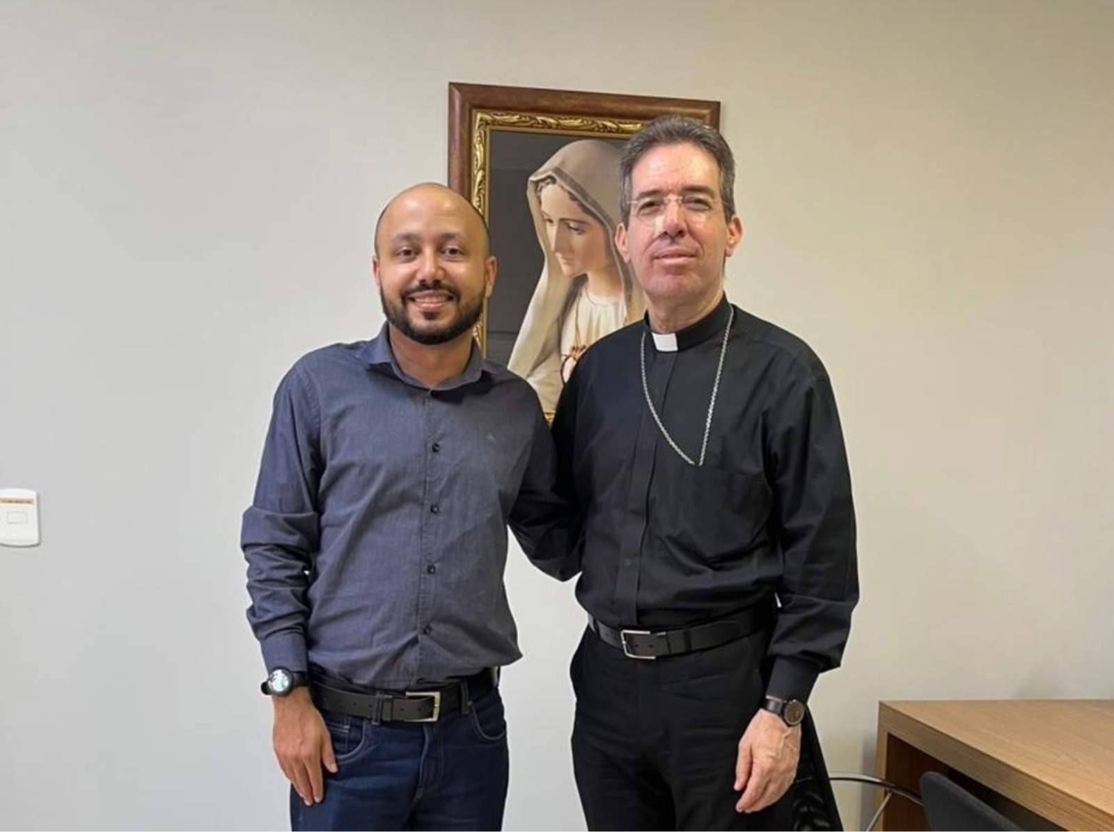 Professor Marcos visita Dom Waldemar e reafirma compromisso com as causas sociais 