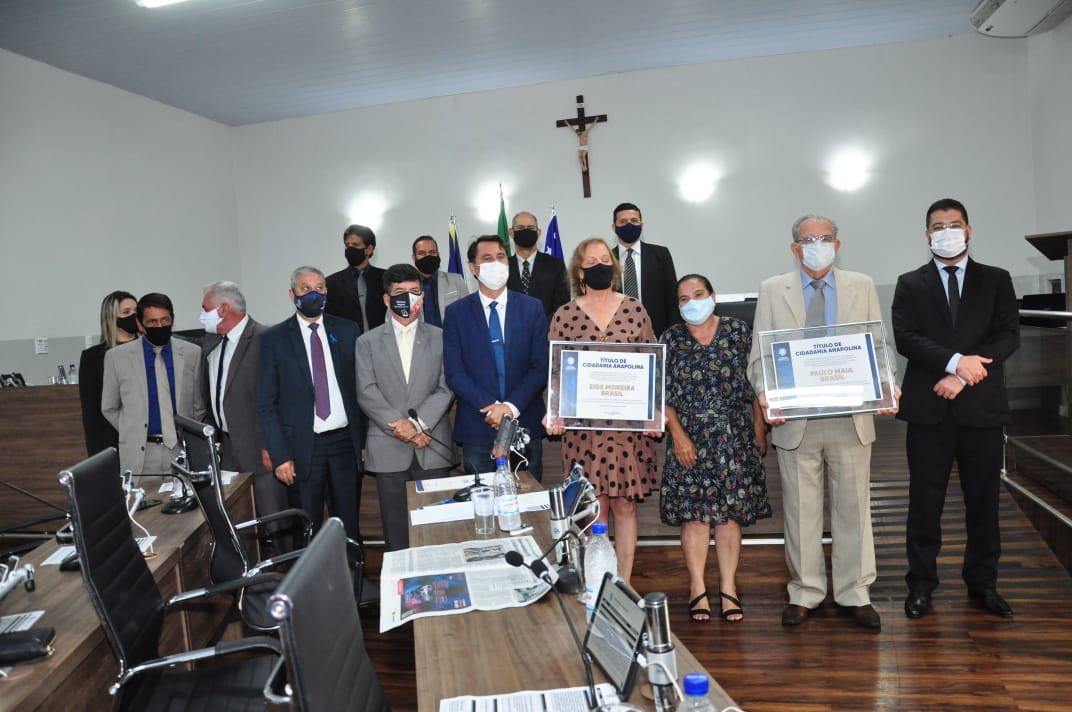 Paulo Maia e Eide Moreira recebem título de Cidadania, iniciativa da vereadora Geli Sanches