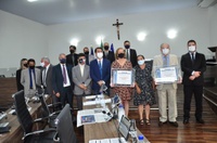 Paulo Maia e Eide Moreira recebem título de Cidadania, iniciativa da vereadora Geli Sanches