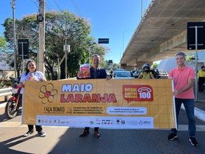 Reamilton do Autismo participa de Blitz Educativa pelo Maio Laranja em Anápolis