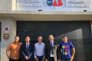 Reamilton e reúne com presidente da Comissão do Direito da Pessoa com Deficiência da OAB Subseção Anápolis